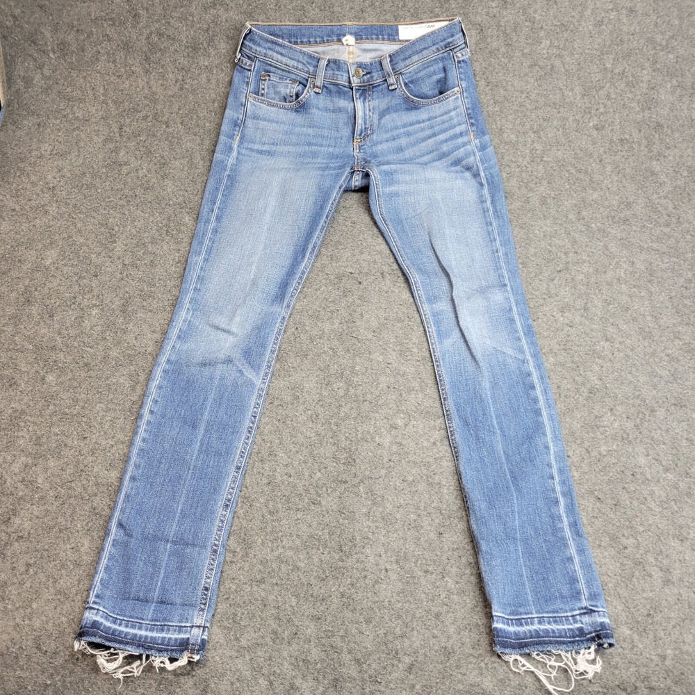 Rag & Bone Jeans Womens 25 Light Wash Distressed Skinny Y2K Stretch Denim LOT(2) - Picture 9 of 16
